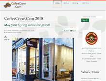 Tablet Screenshot of coffeecrew.com